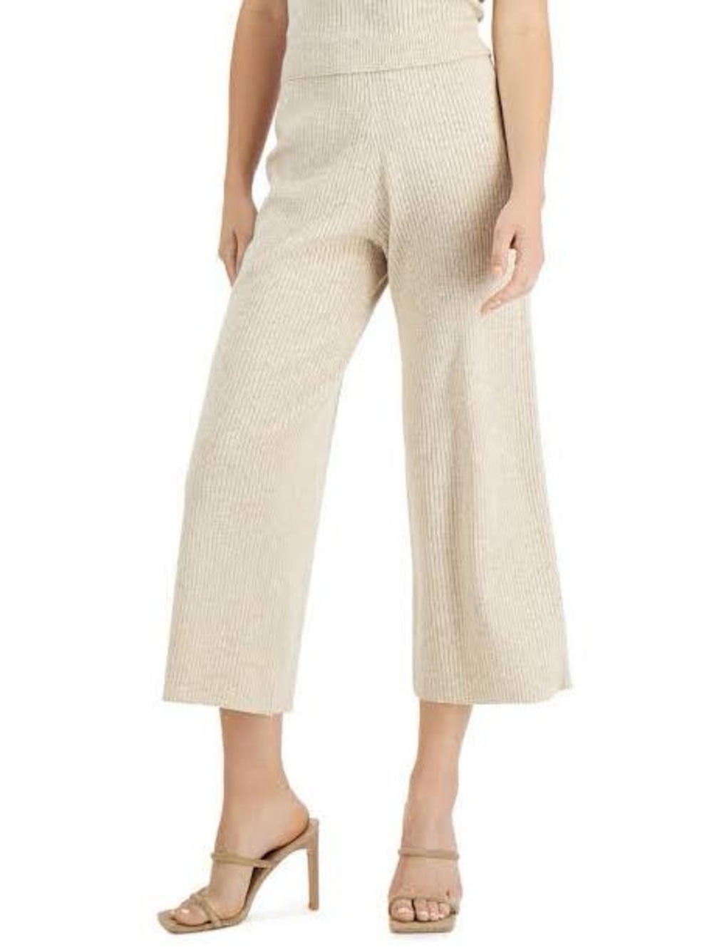 Lucy Paris Cropped Denver Ribbed Pants